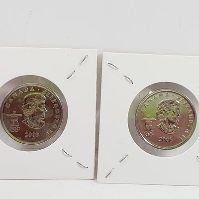 2 Canadian Olympic Quarters 2008 and 2009
