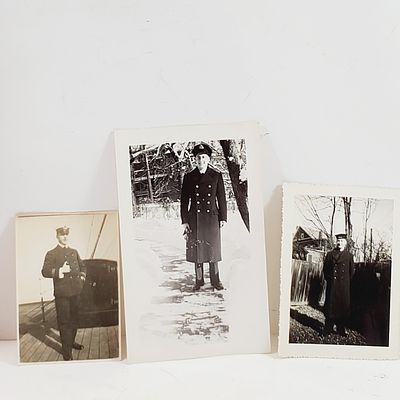 Lot of 3 World War 2 Soldiers Photographs