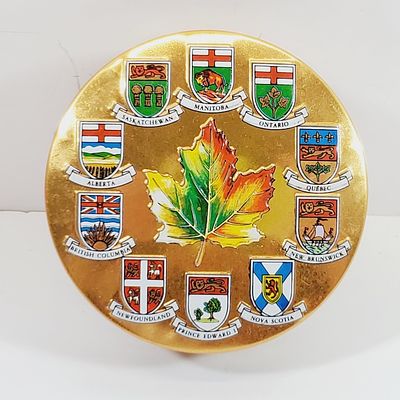 Candy Tin Canadian Provinces Shields
