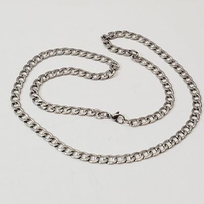 Men's 22" Curb Chain Stainless Steel Necklace