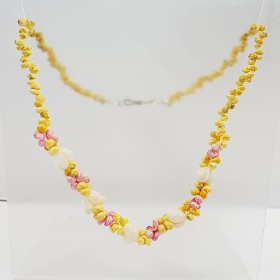 Vintage 1960's Sea Shell 20" Necklace