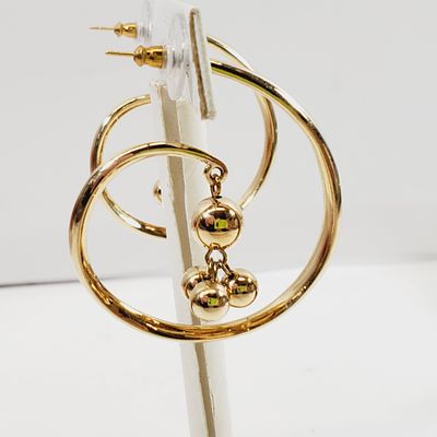 Pierced Earrings signed AV