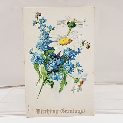 1913 Birthday Greetings POSTCARD