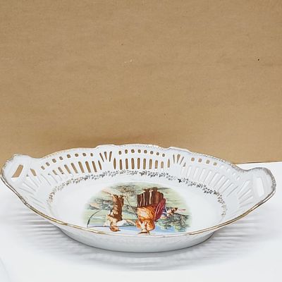 Reticulated edge Dish Made Germany