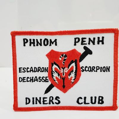 Vietnam War Phnom Penh Scorpion Diners Club Patch
