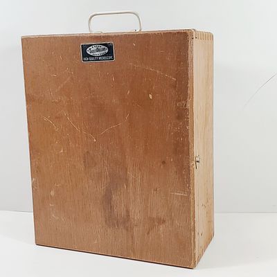 Vintage Wood Tasco Microscope Box