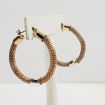 Vintage Funky Hoop Earrings