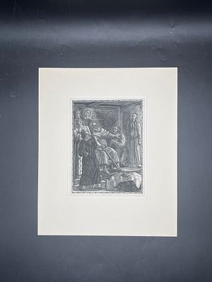 Фаворский В.А. - Илл. к "Королю Лиру" Шекспира. Ксилография. Размер 15,5 х 11,8.