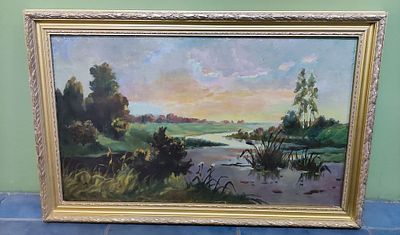 Стеценко Иван Федорович (1925-2013). Копия "Тихий вечер". Холст, масло. 39х65 см. 
Город Сумы 