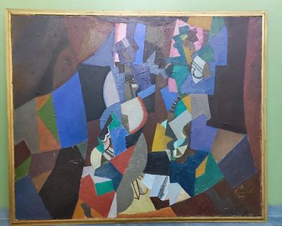 Кулаков Вадим Алексеевич. Танцующие фигуры. 2004г. Холст, масло. 90х110 см.Вадим Алексеевич 