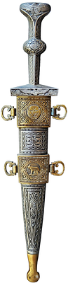רפליקה של פגיון רומי עתיק – Pugio Gladius
Roman Replica Dagger – Pugio Gladius. רפליקה איכותית 