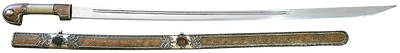 חרב קווקזית עתיקה – ששקה Shashka מעוטרת, 97 ס"מ.
Antique Caucasian Shashka Sword – Decorated, . ח 