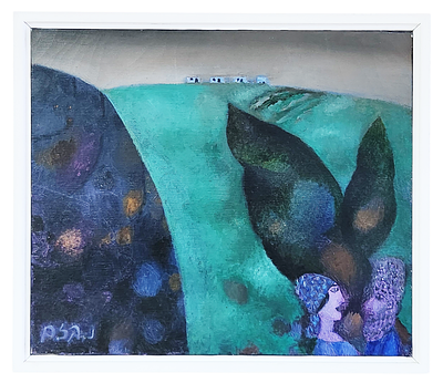 נפתלי בזם (Naftali Bezem) שמן על בד, חתום. 33×38 ס"מ. מידות: 33×38 ס"מ. 
מצב: טוב מאוד, עם 