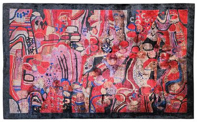 שטיח צמר מודרני בסגנון גוסטב קלימט / וינה סצסיון. 238×172 ס"מ.
Modern Carpet in the Style of 