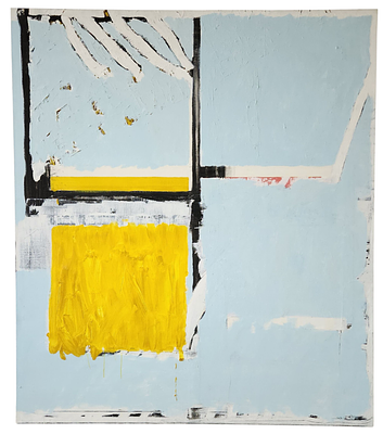 נמרוד קורן | Nimrod Koren - שמן על בד, 177×153 ס"מ. עבודה רחבת־ממדים, מאופיינת בצבעוניות עשירה 