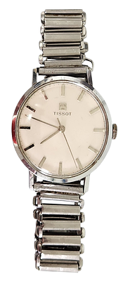 שעון יד TISSOT מכני וינטג' לגבר, קוטר 35 מ"מ
TISSOT Vintage Mechanical Wristwatch, 35mm. שעון יד 