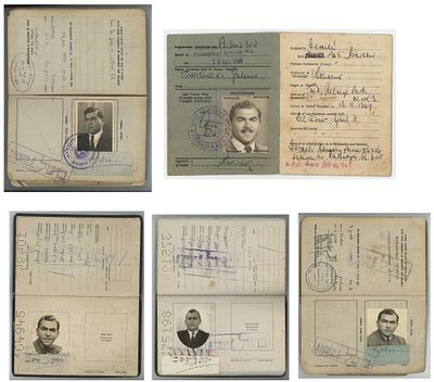 ארכיון מסמכי נסיעה וזהות של יוליוס סוויסלוצקי (יהודה סביר) – 1949–1971
שישה מסמכים רשמיים 