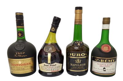 4 בקבוקי ברנדי וקוניאק וינטג’ | צרפת | אמצע–סוף המאה ה־20 
איסוף עצמי בלבד. לוט איכותי ומגוון 