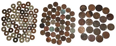 לוט גדול של מטבעות מיל, 2 מיל ו־5 מיל פלשתינה ארץ ישראל | ממשלת המנדט הבריטי
Large Lot of 