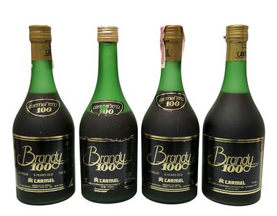 ברנדי 100 - כרמל מזרחי 1982 – 4 בקבוקים סגורים. ברנדי 100, ברנדי הדגל לשנת 1982 שנת ה-100 