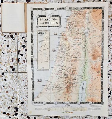 Eretz Israel | “Palestine of the Crusades” Map | Palestine Exploration Fund | early 20th 