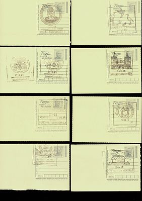 Lot of 50 Different Inaugral Permanent Pictorial Cancellation on Post Card