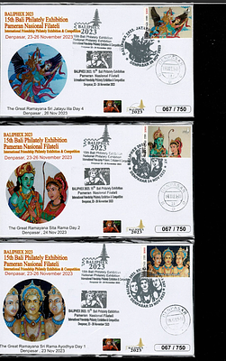 Set of 5 Cover issued in BaliPex 2023 on Lord Ram &amp; Ramayana Story- only 750 Each Issued 