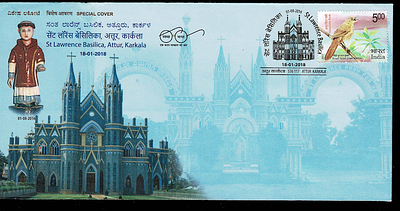 ST lawrence Basillca Attur - Inaugural Day Permanent Pictorial Special Cover