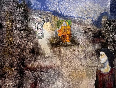 יעקב פורת - אתגר אומנותי. 70x50 על הדפס אומנותי על בד, לא ממוסגר.