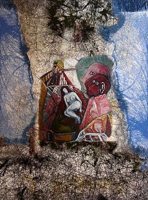 יעקב פורת - להתבוננן. 70x50 הדפס אומנותי על בד – יצירה שמזמינה התבוננות ומדגישה את חתימת האמן. ציור 