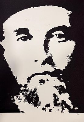 יעקב פורת - לא מזוהה. 60x42 הדפס על נייר, חתום, לא ממוסגר. הדמות על ההדפס אינה מוכרת ליורשים. 