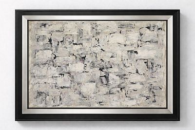 יחיאל קריזה - מופשט קיר מתפורר. ציור מופשט על לוח (board) 58x39 לא ממוסגר (unframed) חתום בחותמת 