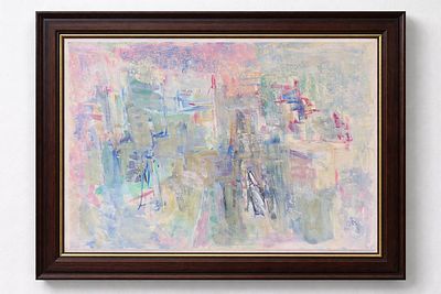 יחיאל קריזה - רישום של רוח. 70x50 קומפוזיציה אבסטרקטית, ללא מסגרת (unframed) 
עבודה אבסטרקטית עדינה 