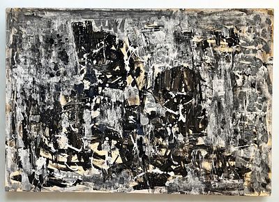 יחיאל קריזה - אור מתוך החושך. 100x70 שמן על בריסטול, חתום . 
יש עבודות המבליטות צבע, ויש עבודות כמו 