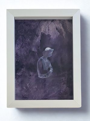 Mathew Brittan - Thinking of Fra Angelico. 33x25 צבעי מים על נייר איכותי, ממוסגר בזכוכית 
ישנן 