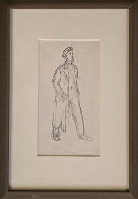 Лабас Александр Аркадьевич - Из серии "Рисунки, наброски". 1939 г. Бумага, карандаш. 
25,4 х 18