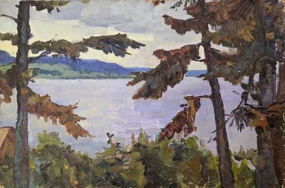 Васин Виктор Федорович - Картон, масло. 32,5 х 49,3