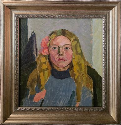 Арапов Алексей Алексеевич - Женский портрет. 1920-е гг. Холст, масло. 39,3 х 37,5