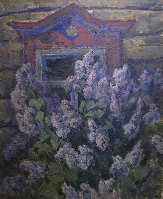 Передний Николай Александрович - Сирень. 1974 г. Холст, масло. 126 х 94