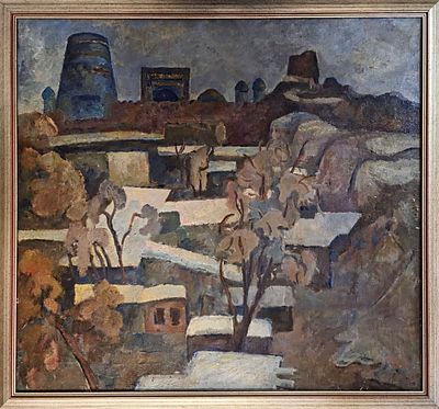 Передний Александр Николаевич - Самарканд. 1978 г. Холст, масло. 74 х 80