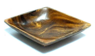 קערת עץ ישנה וינטג' 9 ס"מ