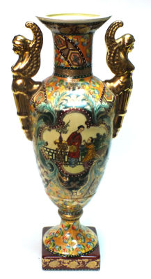 כד פורצלן יפני ישן גובה 50 ס"מ, לא חתום