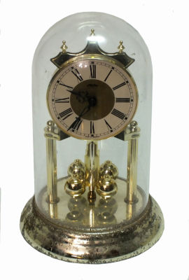 שעון שולחני, מופעל על סוללות , עובד, 22 ס"מ