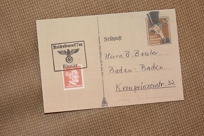 World War II Germany Post Card. as shown on photos
