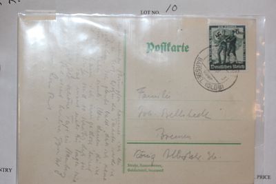 World War II Germany Post Card. as shown on photos