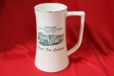 A Firetruck Cup or Mug. 6 1/8" tall