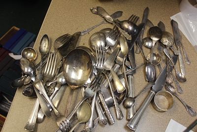 Lot of Silverplate Utensils. various sizes and variaities