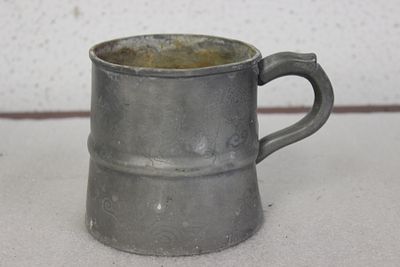 A Dragon Pewter Cup. Marked China - 4 inches tall