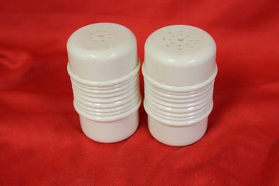 Set of Two Salt and Pepper Shakers. 3" tall