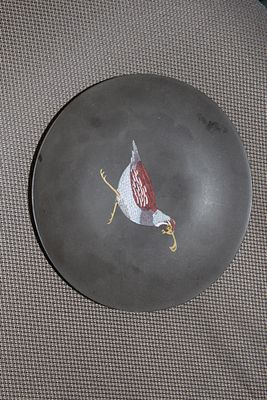 A Retro Couroc Composite Bowl/Plate. 7 3/4" in diameter